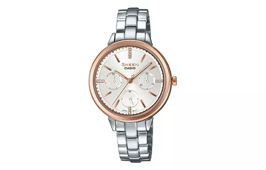CASIO Женские белые часы SHEEN