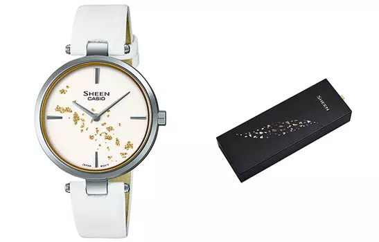 CASIO Женские белые часы SHEEN