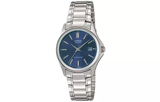 CASIO Женские часы Standard Series 38,5 мм синего цвета LTP-1183A-2A