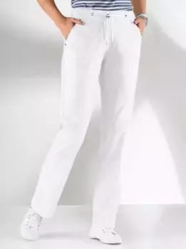 Casual Looks: брюки буткат, белый