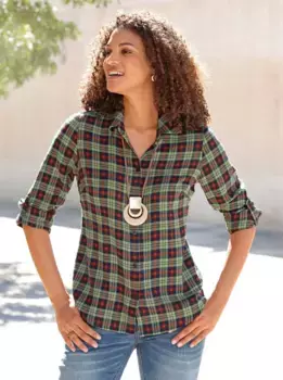 Casual Looks фланелевая блузка, красный