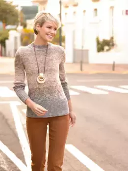 Casual Looks Вязаный джемпер "Пуловер", цвет Braun-Sesam-Meliert