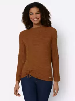 Casual Looks Вязаный джемпер "Пуловер", цвет Cognac
