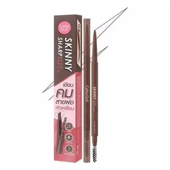 Cathy Doll Карандаш для бровей Skinny Sharp 0,06 г 04 Вишнево-коричневый, Cherry Brown