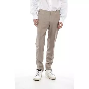 CC COLLECTION 4-карманные брюки RESET из смесового шелка Corneliani, Beige