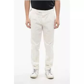 CC COLLECTION Брюки-чиносы с карманами с клапанами Corneliani, White