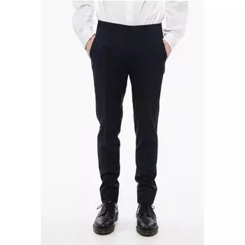 CC COLLECTION Шерстяные брюки с атласными вставками Corneliani, Blue