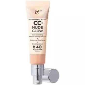 CC+ Nude Glow Легкая тональная основа с сывороткой для сияния SPF40, нейтральная среда, 32 мл It Cosmetics