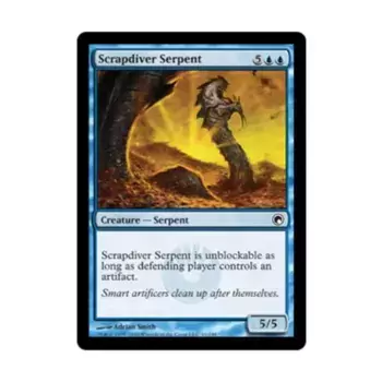CCG Змей-скрапдайвер (C) (фольга), MTG - Scars of Mirrodin