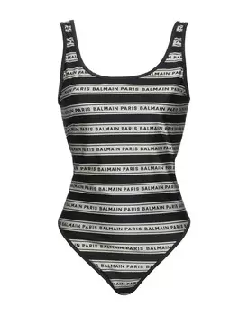 Цельный купальник Balmain, черный