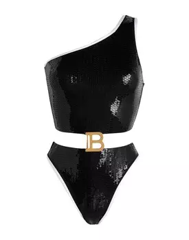 Цельный купальник Balmain, черный