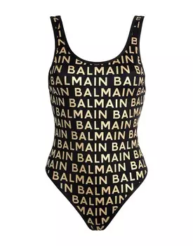 Цельный купальник Balmain, черный
