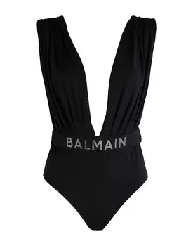 Цельный купальник Balmain, черный