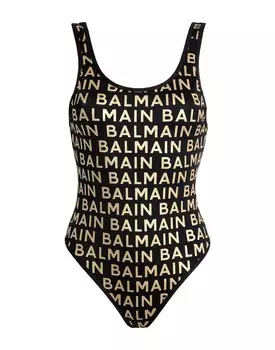 Цельный купальник Balmain, черный