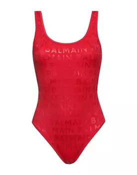 Цельный купальник Balmain, красный