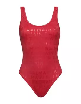 Цельный купальник Balmain, красный