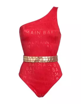 Цельный купальник Balmain, красный