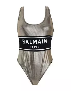 Цельный купальник Balmain, золото