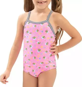 Цельный купальник Dolfin для девочек Uglies Buzy Beez с принтом, мультиколор