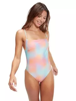 Цельный купальник Speedo WOMENS PRINTED ADJUSTABLE THINSTRAP, синий
