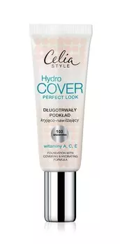 Celia, Style Hydro Cover, тональный крем длительного действия, покрывающий и увлажняющий 103 Персик, 30 мл
