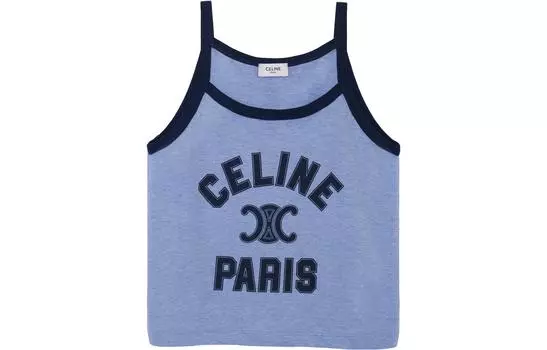 CELINE Майка женская синие