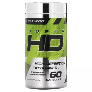 Cellucor Super HD высокоэффективная жиросжигающая добавка, 60 капсул