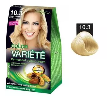 Chantal, Variete Color, перманентный краситель для волос 10.3 Солнечный блондин, 50 г