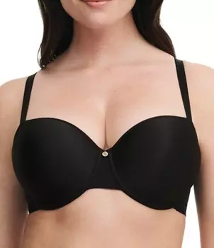 Chantelle Lucie Кружевной бюстгальтер Comfort Demi с эффектом памяти, черный