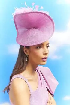Чародейка Lisa Tan с закрученными перьями Coast, фиолетовый