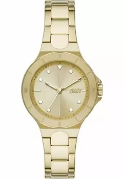 Часы АНАЛОГОВЫЙ КВАРЦ DKNY, цвет золота