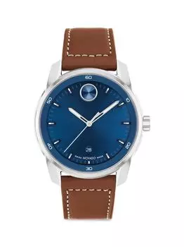 Часы Bold Verso из нержавеющей стали 42 мм Movado, синий