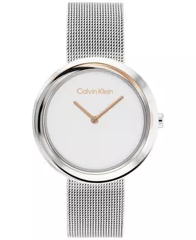 Часы-браслет из нержавеющей стали 34 мм Calvin Klein, серебро