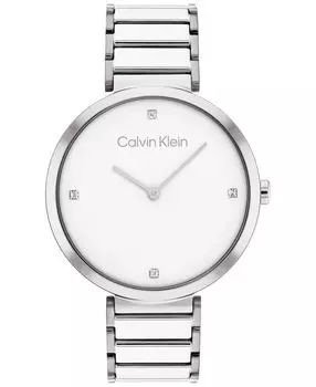 Часы-браслет из нержавеющей стали 36 мм Calvin Klein, серебро