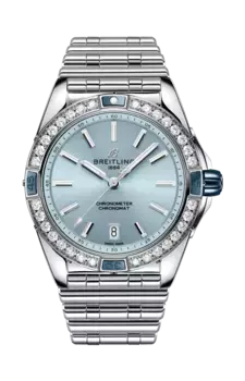 Часы Breitling Super chronomat automatic с бриллиантами 38 мм
