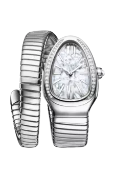 Часы Bulgari Serpenti Tubogas tadao ando с бриллиантами специальная серия 35 мм