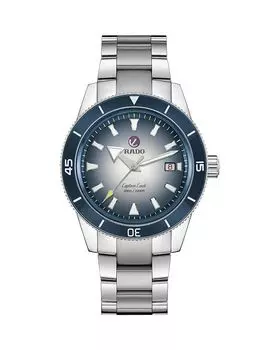 Часы Captain Cook High-Tech Ceramic с автоподзаводом, 42 мм RADO, серебряный