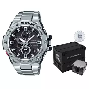 Часы Casio G-Steel GST-B100D-1A + многофункциональный кейс для хранения