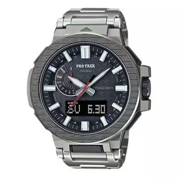 Часы Casio Pro Trek Manaslu Analog Watch 'Black Steel', черный