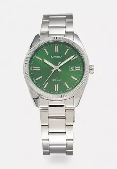 Часы Casio, серебристый/зеленый