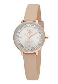 Часы CHARLOTTE U.S. Polo Assn., цвет rose gold beige