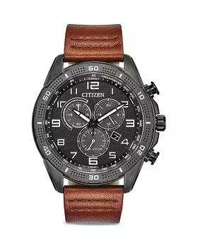 Часы Citizen Eco-Drive Brycen Weekender, 45 мм, черный