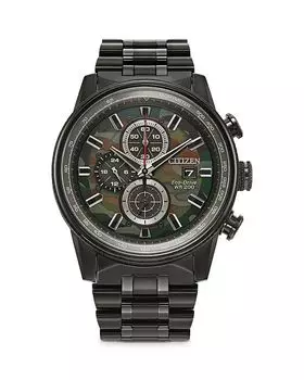 Часы Citizen Eco-Drive Camo Nighthawk с хронографом из нержавеющей стали, 43 мм