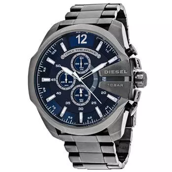 Часы Diesel Men's Mega Chief с синим циферблатом