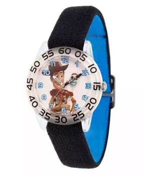 Часы Disney Toy Story 4 Woody Forky для мальчиков, черные пластиковые часы Time Teacher с ремешком, 32 мм ewatchfactory, черный