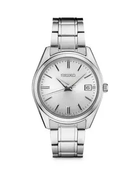 Часы Essentials, 40,2 мм Seiko Watch, серебряный