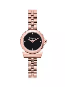 Часы Gancino IP с браслетом из розового золота FERRAGAMO, золотой