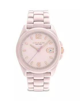Часы Грейсон, 36 мм COACH, цвет Pink