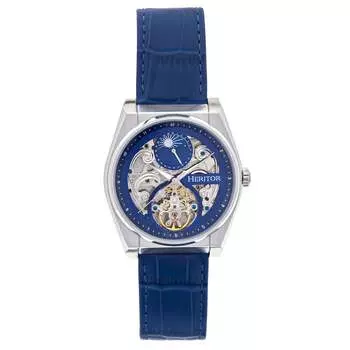 Часы Heritor Automatic Daxton Skeleton - синие