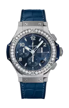 Часы Hublot Big bang из стали с бриллиантами 41 мм